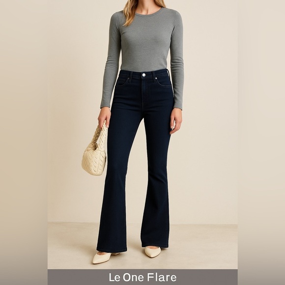 FRAME Le One Flare Jeans Size 2 - Picture 9 of 9